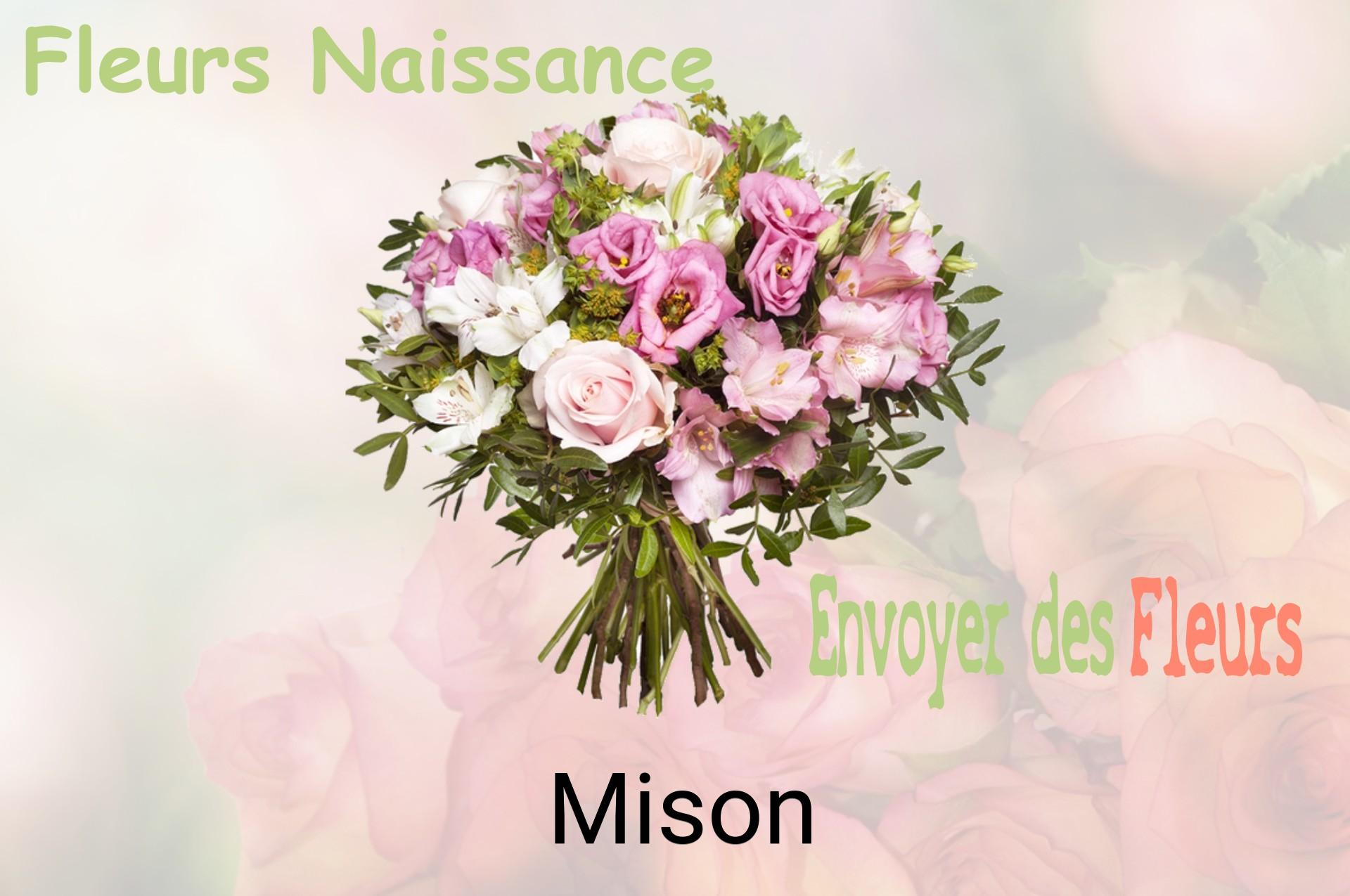Bouquet de fleurs de naissance livré à Mison